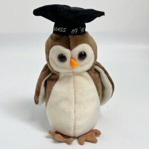 Wise the Graduate Owl Vintage 1997 TY Beanie Babies Collectible 07 98